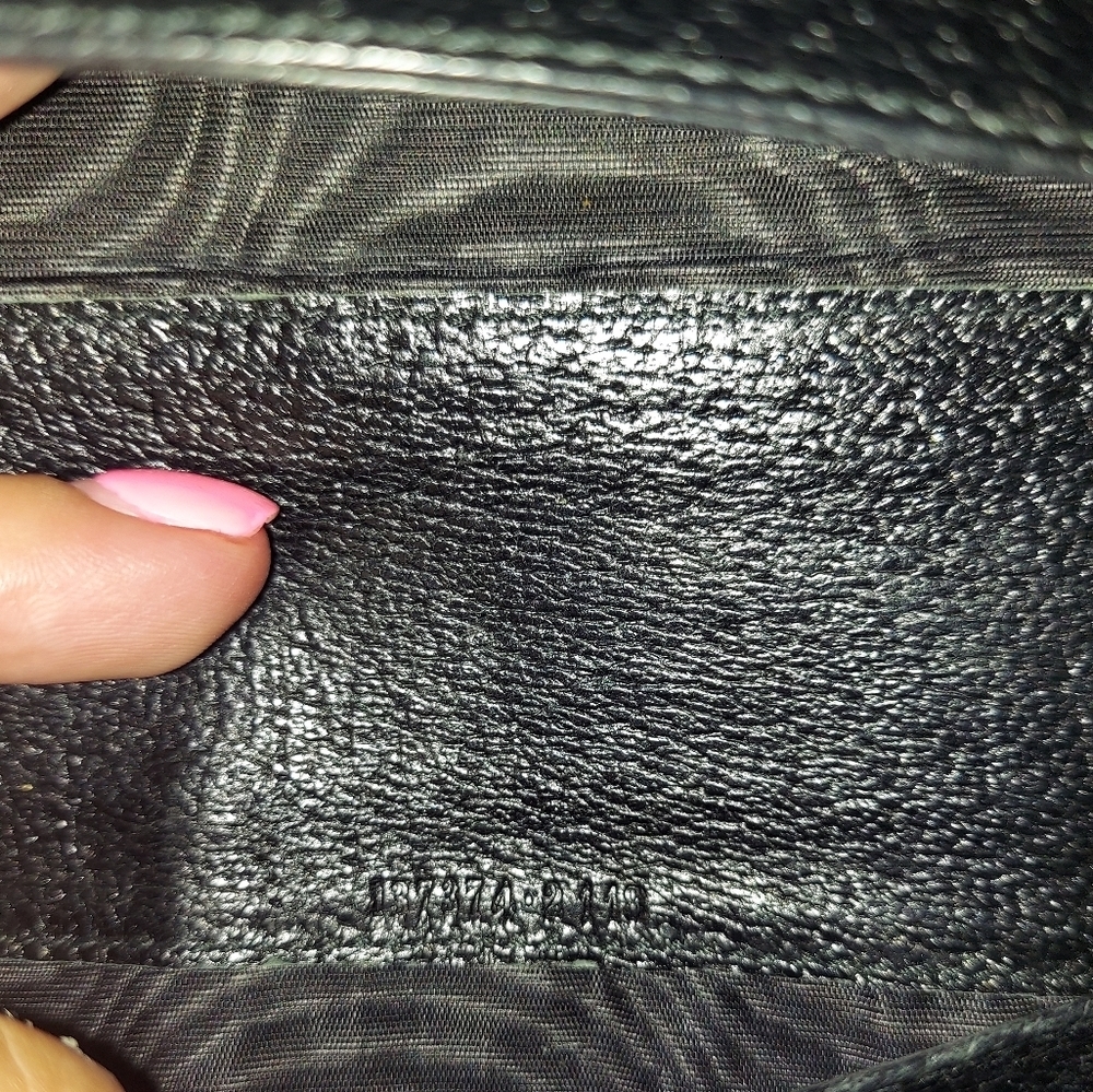 Gucci GG Black Leather Canvas Bamboo Collection Long Wallet - Picture 3 of 12